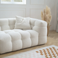 "MARIO" Luxury 3-Seater Sofa Boucle Fabric -White