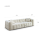 "MARIO" Luxury 4 Seater Sofa Boucle Fabric -White