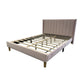 "ACCORDION" Bed Frame Velvet Pink