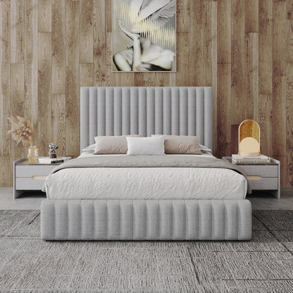 "CELLO" Bed Frame - Fabric Grey