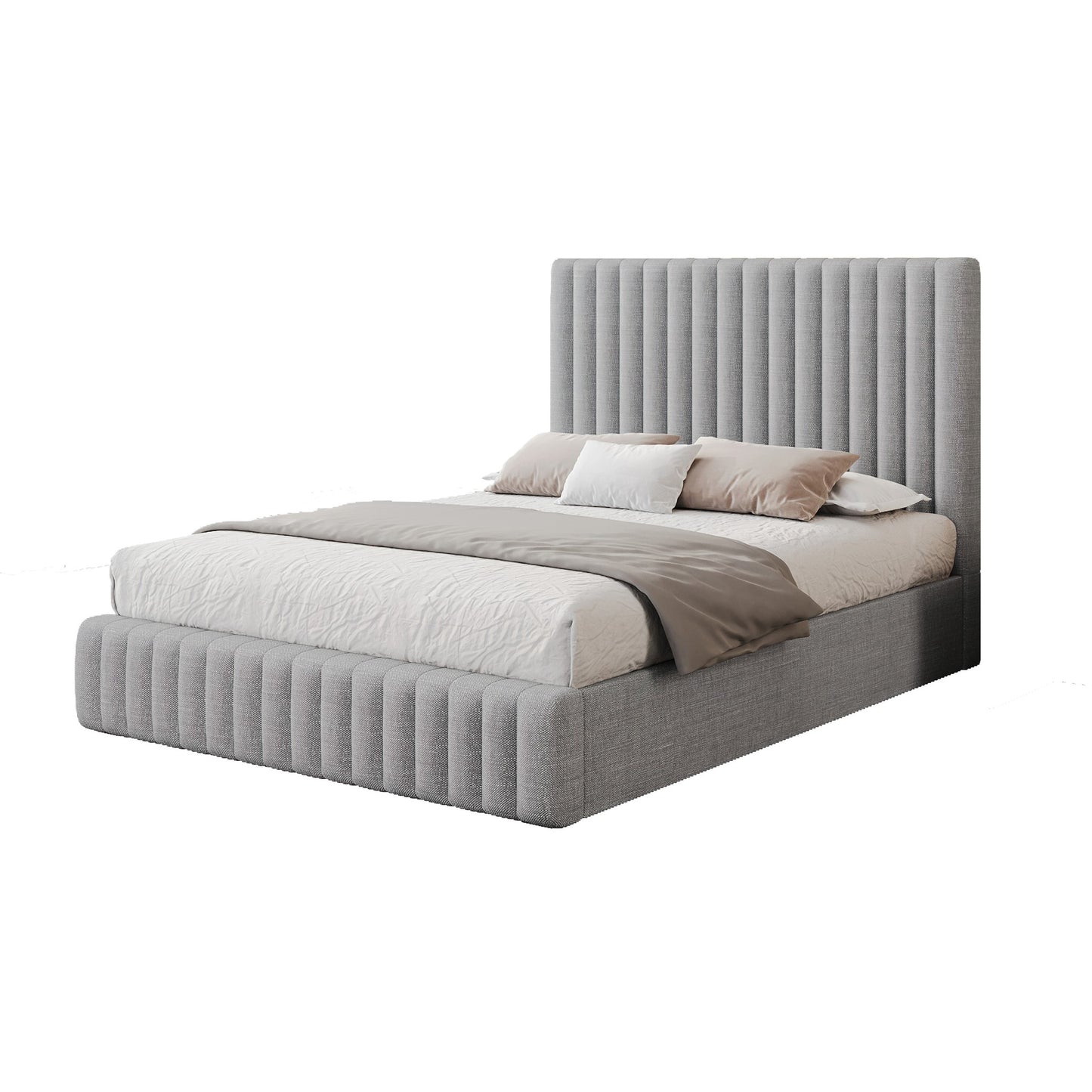 "CELLO" Bed Frame - Fabric Grey