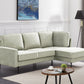 "Jessica" L-Shape Corner Sofa Velvet Fabric