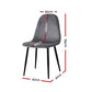 NA01DC Velvet Grey Dining Chair - Velvet Grey