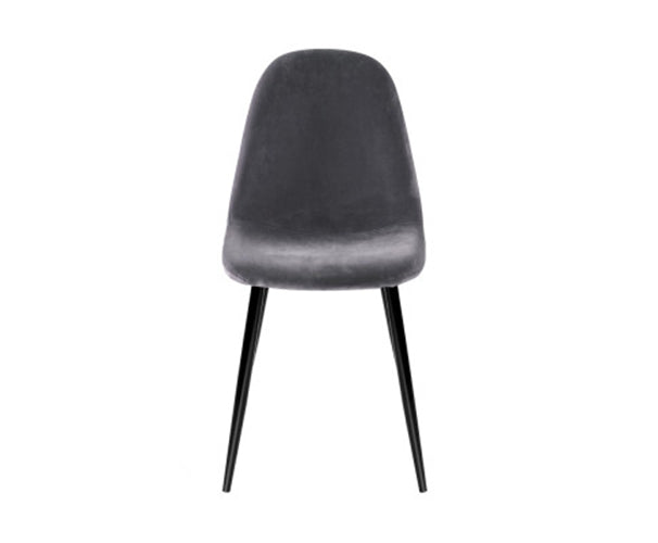 NA01DC Velvet Grey Dining Chair - Velvet Grey