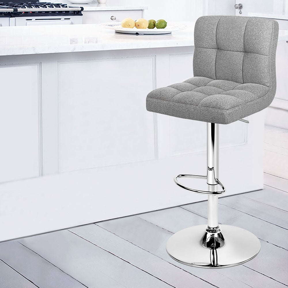 NA1055 Bar Stool - Fabric Grey