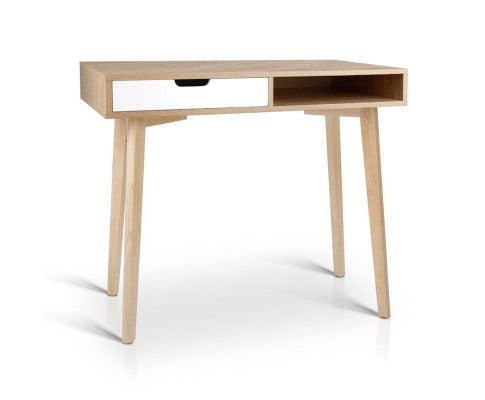 FURNI-G-DESK-1600-WH-WD Computer Desk