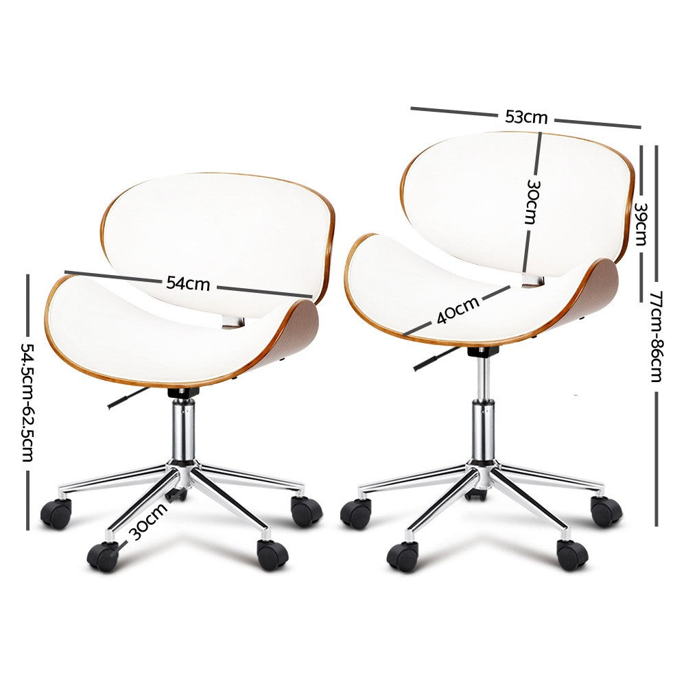 NA5429OC Leather Office Chair White