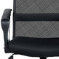 NA8009OC PU Leather Mesh High Back Office Chair - Black