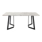 Marble Rectangle Dining Table White 1+6 Dining set -170cm