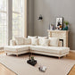 'DIOR' LHF Chaise Modular Sofa Boucle Fabric -Cream