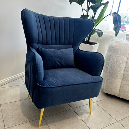 "CELINE" Luxury Armchair Navy Blue