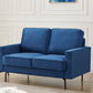 "Jessica" 3+2 Sofa Velvet Fabric -Blue