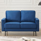 "Jessica" 3+2 Sofa Velvet Fabric -Blue