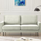 "Jessica" 3+2 Sofa Velvet Fabric -Cream