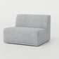 " DOFF" Modular Sectional Sofa with Ottoman Fabric -Smoke Grey