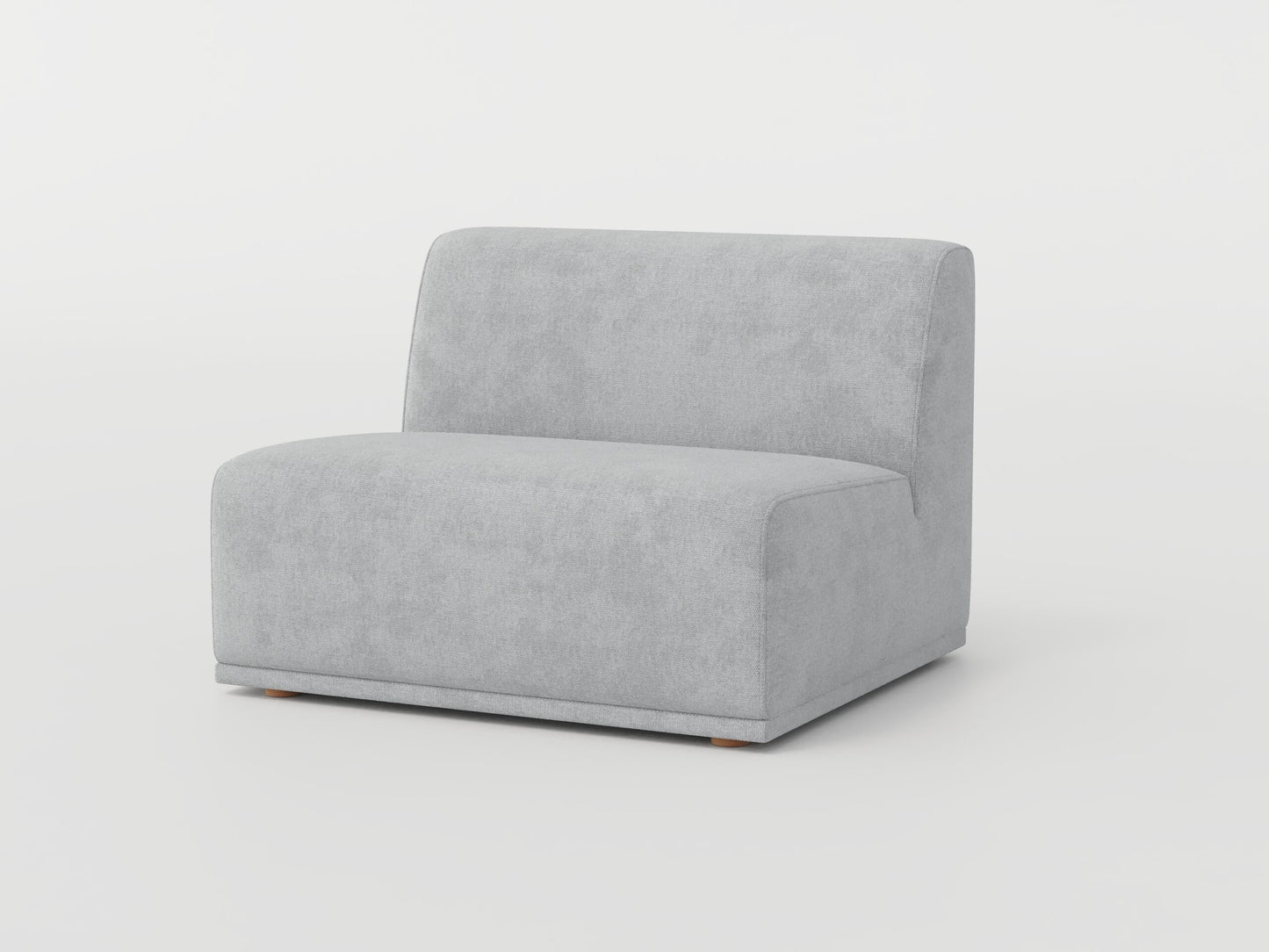 " DOFF" Modular Sectional Sofa with Ottoman Fabric -Smoke Grey