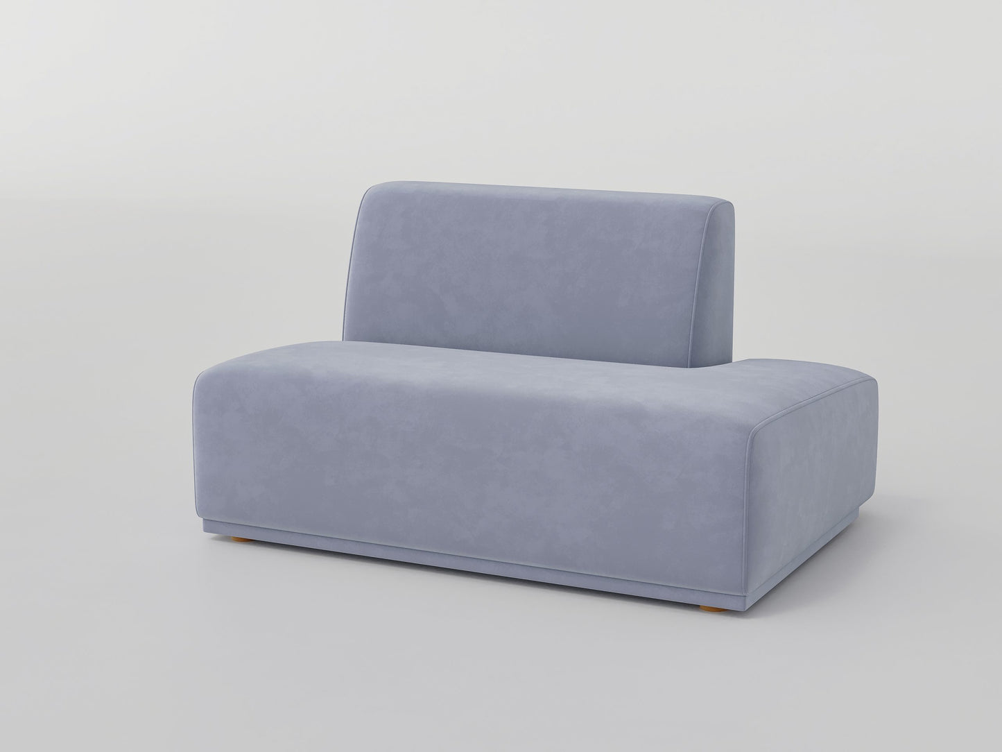 " DOFF" Modular Sectional Sofa with Ottoman Fabric -Light Grey