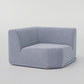 " DOFF" Modular Sectional Sofa with Ottoman Fabric -Light Grey