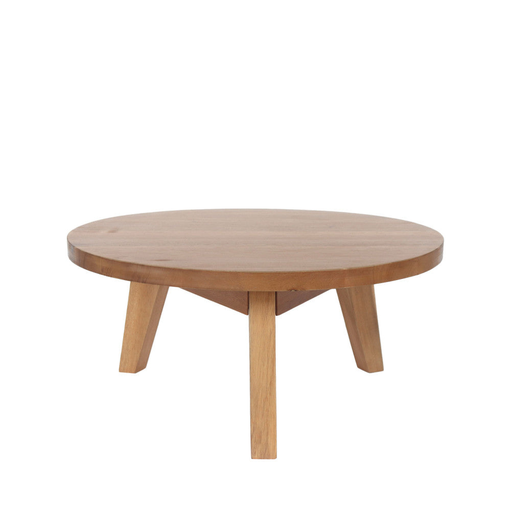 LEONA Acacia wood coffee table ø80cm