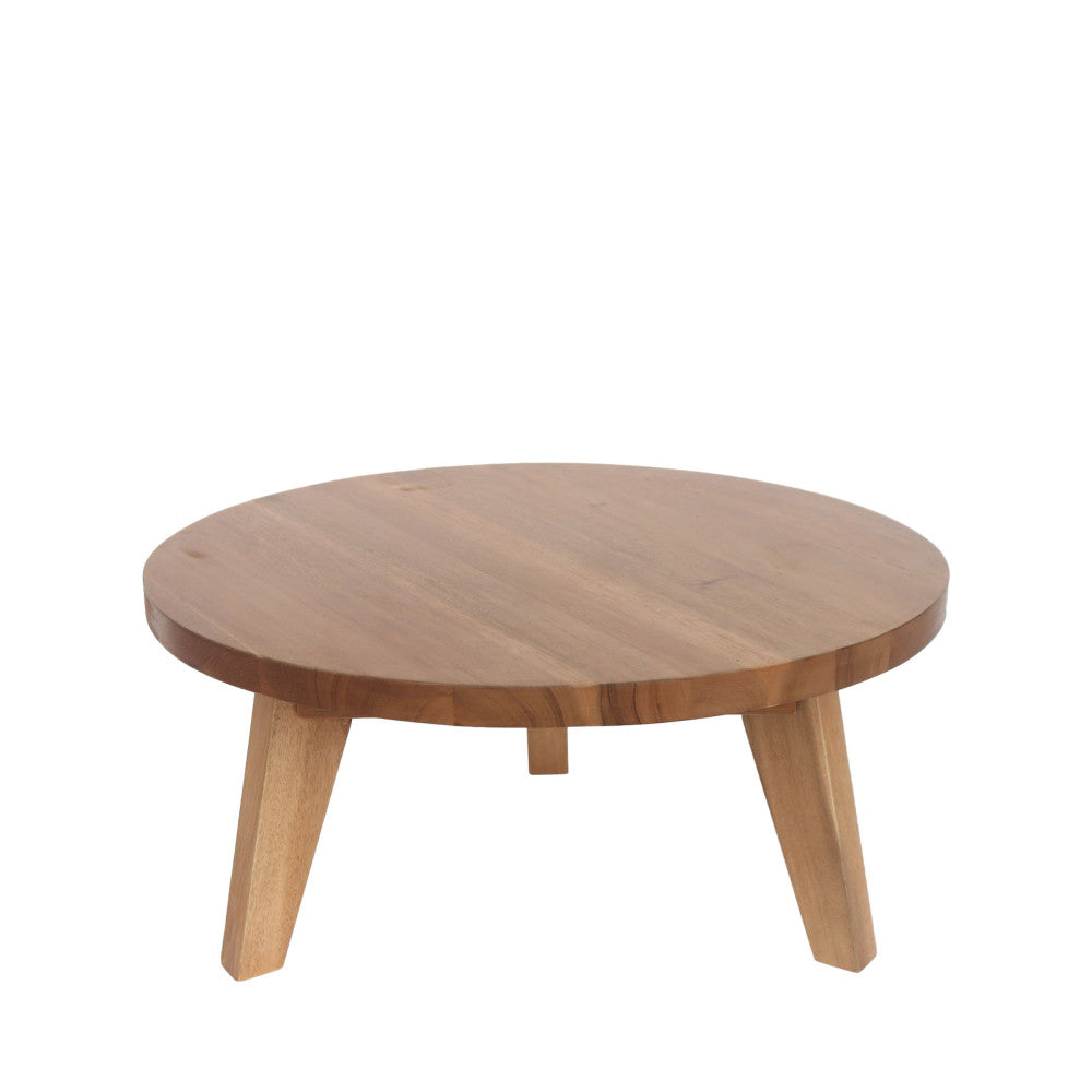 LEONA Acacia wood coffee table ø80cm